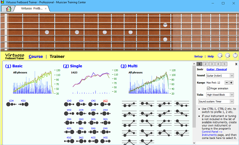 Virtuoso Fretboard Trainer screenshot